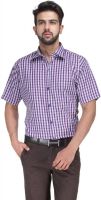 Koolpals Men's Checkered Formal Blue Shirt