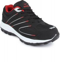 Maxel Black And Red Sports Running Shoes(Black)