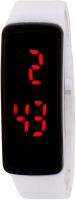 Pappi Boss Unisex New Latest Edition White Colour Silicone Led Bracelet Band Digital Watch - For Boys, Girls, Men, Women, Couple