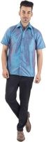 Scot Wilson Men's Solid Casual Blue Shirt