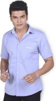 Speak Men's Solid Casual Blue Shirt