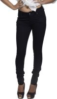 Zedon Slim Fit Fit Women's Black Jeans
