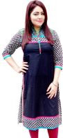10 Star Casual Printed, Embroidered Women's Kurti(Multicolor)