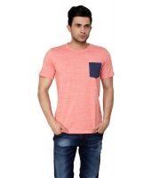 99hunts Pink Cotton T- Shirt