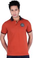 Austin Wood Solid Men's Polo Neck Red T-Shirt