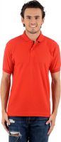 Blaze Solid Men's Polo Neck Red T-Shirt