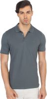 Calvin Klein Printed Men's Polo Neck Grey T-Shirt