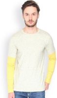 Campus Sutra Solid Men's Round Neck White T-Shirt