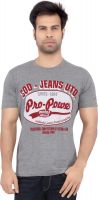 Cod Jeans Printed Men's Round Neck Grey T-Shirt