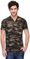 Dazzgear Printed Men's V-neck Multicolor T-Shirt