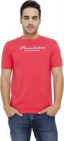 Eprilla Printed Men's Round Neck Red T-Shirt