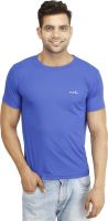 Eprilla Solid Men's Round Neck Blue T-Shirt