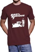 Fanideaz Printed Men's Round Neck Maroon T-Shirt