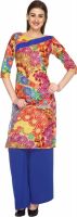 Fashion 205 Casual Printed Women's Kurti(Beige)