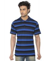 Hoodz Mens Cotton Blue T Shirt