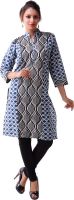 Jaipur Fab Printed Women's Straight Kurta(Blue)