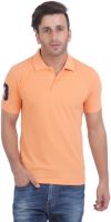 Jura Polo Solid Men's Polo Neck Reversible Orange T-Shirt