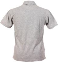 Limerence Solid Men's Polo Neck Grey T-Shirt