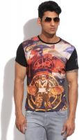 Pepe Printed Men's Round Neck Black T-Shirt