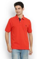 Thisrupt Solid Men's Polo Neck Red T-Shirt