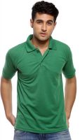 Trendmakerz Solid Men's Polo Neck Green T-Shirt