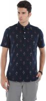 Zobello Printed Men's Polo Neck Multicolor T-Shirt