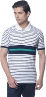 Carve Striped Men's Polo Neck Blue T-Shirt