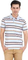 Moonwalker Striped Men's Polo Neck Multicolor T-Shirt