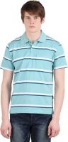 Moonwalker Striped Men's Polo Neck Multicolor T-Shirt