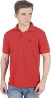 PRO Lapes Solid Men's Polo Neck Red T-Shirt