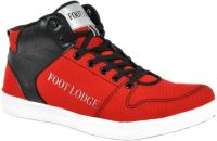 Footlodge Funky and Stylish Sneakers(Red, Black)