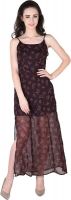 Hermosear Women's Maxi Brown Dress
