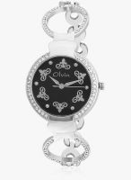 Olvin Quartz 1684 Sm03 Silver/Black Analog Watch
