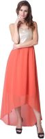 Trendy Divva Women's High Low Red Dress