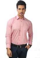 Zeal Men's Solid Formal Red Shirt