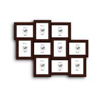 Elegant Arts And Frames 10 In 1 Collage Photo Frame Maroon