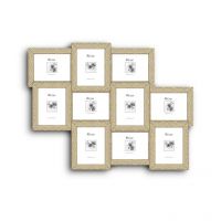 Elegant Arts And Frames 10 In 1 Collage Photo Frame Cream