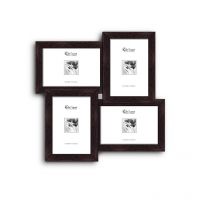 Elegant Arts And Frames 4 In 1 Collage Photo Frame Brown
