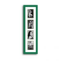 Elegant Arts And Frames 4 Pocket Vertical Collage Photo Frame Green