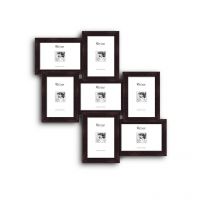 Elegant Arts And Frames 7 In 1 Collage Photo Frame Brown