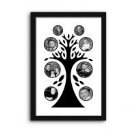 Elegant Arts And Frames Family Tree Photo Frame Black