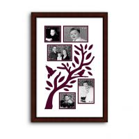Elegant Arts And Frames Family Tree Collage Photo Frame Maroon
