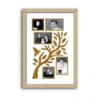 Elegant Arts And Frames Family Tree Collage Photo Frame Cream