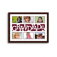 Elegant Arts And Frames Grandkids Collage Photo Frame Maroon