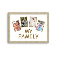 Elegant Arts And Frames My Family Collage Photo Frame Cream