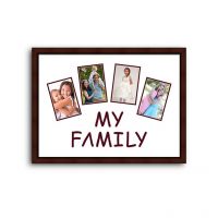 Elegant Arts And Frames My Family Collage Photo Frame Maroon