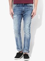 Locomotive Blue Low Rise Slim Fit Jeans