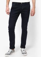 Rookies Solids Black Slim Fit Jeans