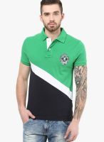 Monteil & Munero Green Solid Polo T-Shirts