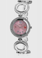 Adine AD-610 Silver/Pink Analog Watch